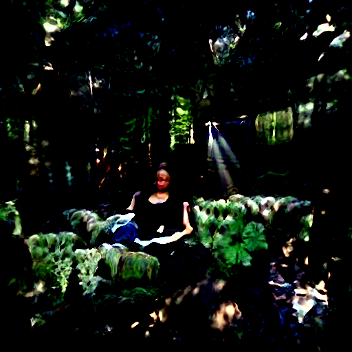 peace sunlit forest